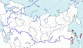 Карта распространения карликового дятла (Dendrocopos kizuki) - изображение №3471 onbird.ru.<br>Источник: www.sevin.ru