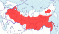 Карта распространения рябчика (Bonasa bonasia) - изображение №3235 onbird.ru.<br>Источник: www.sevin.ru