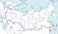 Карта распространения уссурийского баклана (Phalacrocorax capillatus) - изображение №3096 onbird.ru.<br>Источник: www.sevin.ru